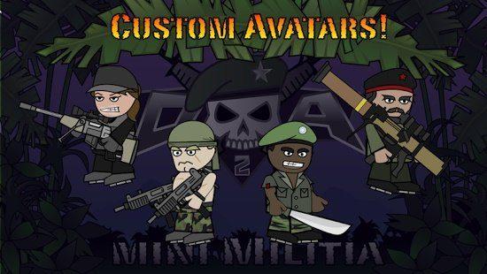 Doodle Army 2 Mini Militia No name / Blank Name of Avatar (Blank Avator Name)