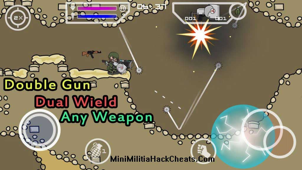 mini militia double gun mod