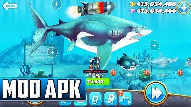 hungry shark world mod apk latest version 2021