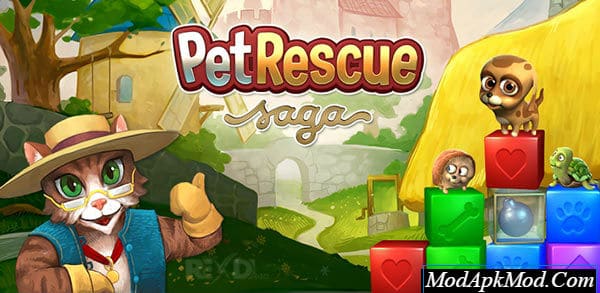 Pet Rescue Saga Mod Apk V1.152.12 (Unlimited Lives/Moves/Boosters