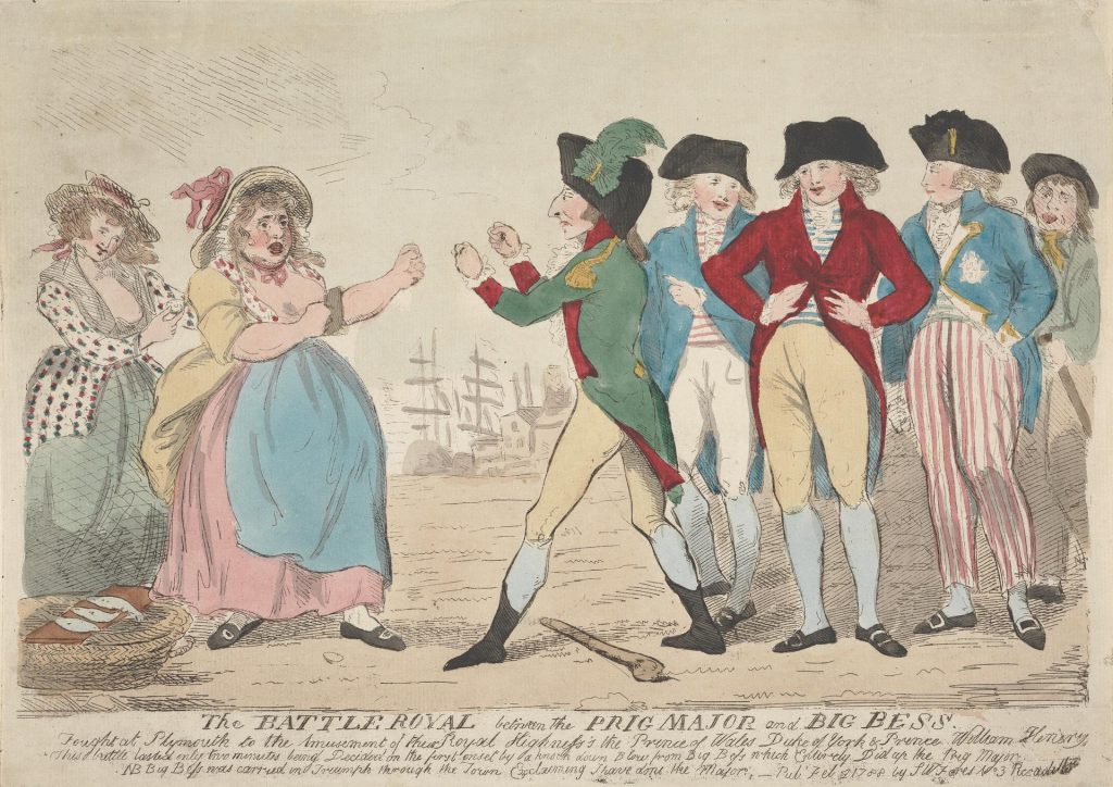 Nineteenth-century painting of a battle between rival factions